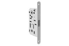 Serrure magnétique  50mm wc chrome mat 190x22mm  sans contre-plaque