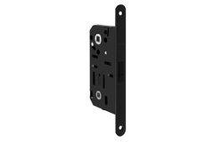 Serrure magnétique  50mm wc noir 190x22mm  sans contre-plaque
