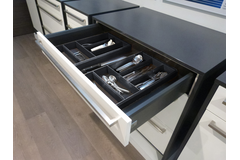 Modulo set bestekindeling zwart + antslip zwart K120 473x1124x50mm