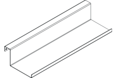 One Niche hangelement lang 280mm zwart mat