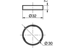 Afdekkap plintverst.30mm wit 637.02