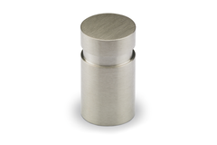 Knop Monacum, H 25 mm, ø 10 mm, roestvrij staal geborsteld