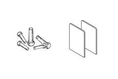 Hawa Porta GWF set de fixation antra cithe - pour verre Fixe