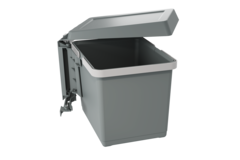 Afvalemmer swing 12 l grijs