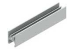 Horizontaal U-profiel boven RS-Base 4m alu wit