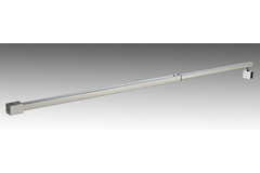 Barre raidisseur mur/verre télescopique à 45°, pour verres 6/8, L608/1108, chromé