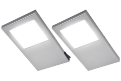Tadeo XL led-Set 2 x 5.4w 12V 4000K inox +interupteur 