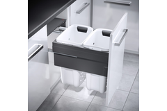 Hailo Laundry Carrier k.50 2x33l gris 