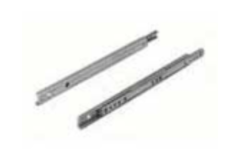 Coulisse a billes avec rainure 17mm 251/246mm 10kg  