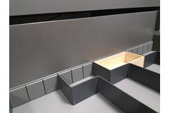 Os répart range-couverts c 120cm h 5,1 cm gris ard 