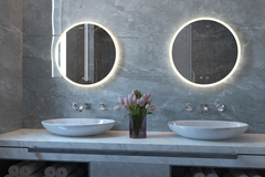 Miroir rond d600mm+miroir chauff.+variat kelvin 