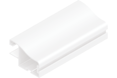 Profil vertical TR10DC Terra 2.6m blanc alu  