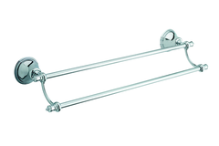 Traditione porte serviettes double chrome  