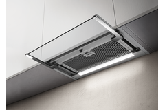 Glass out inbouw afvoer rvs + glas 60 cm