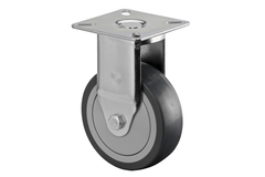 Roulette Fixe d.75 h103 50kg gummi gris 