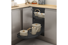 MC Line Dolphin 45cm droite anthracite avec double amortisseur