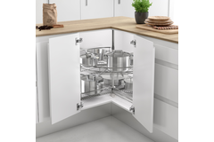 MC Line panier tournant 3/4 d.820mm 270ø chrome h:630-730mm