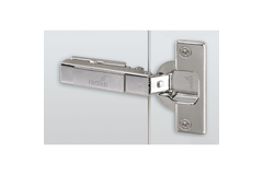 Charnière porte épaisse Intermat, épaisseur de la porte jusqu’à 32 mm (Intermat 9936), en semi-applique, Angle d'ouverture  95°, TH-schéma de perçage 52 x 5,5 mm, à visser (-)