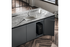 Mythos Water Hub 5 en 1 - Mitigeur à bec orientable / Levier sur le côté / Inox
