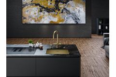 Mythos Water Hub 6 in 1 - Zwenkbare kraan / Zijhendel / Goud