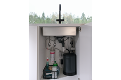 Maris Water Hub - Système 3 en 1 à bec orientable / Levier sur le côté / Noir mat / Bouilloire 4 litres