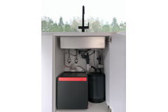 Maris Water Hub - Système 3 en 1 à bec orientable / Levier sur le côté / Noir mat / Bouilloire 4 litres