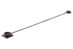 Redresseur de porte l.1920mm brun-alu  