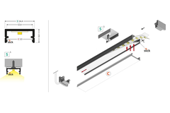 Profilé led Begton12 JC/S 3000 anodisé 