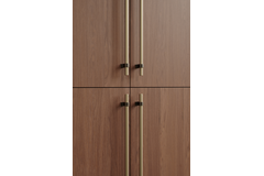 Poignée bond ea320 l410 brun antique/or brossé 