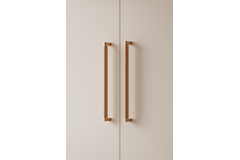 Greep BROOKLYN BIG BA448 L466 aluminium titanium zwart