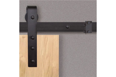 Casa set coulissant acier noir 100kg l.2300mm pour largeur de porte 1010-1200mm