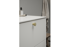 Bouton DOT Ø30 H26 Laiton doré brossé 