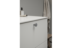 Bouton DOT Ø30 H26 zamac look inox 