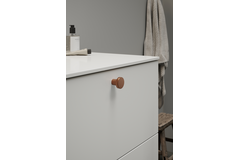 Bouton DOT Ø30 H26 zamac cuivre brossé 