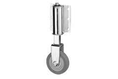 Roulette echelle fixe 50mm caoutchouc roullement bille  