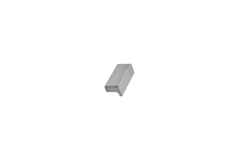 Bouton elan ea32 l50 alu look inox 