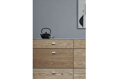 Bouton elan ea32 l50 alu look inox 