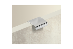 Greep Empoli, boorafstand 25, L 38 mm, B 36 mm, H 15 mm, roestvrij staal finish geborsteld