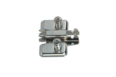 Embase clip 2mm vis euro nickelée 