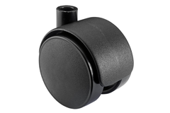 Roulettes doubles 50mm noir pour plaque container  