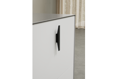 Poignée facet ea32 l156 alu noir mat 