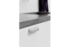 Poignée fall ea128 l140 alu look inox 
