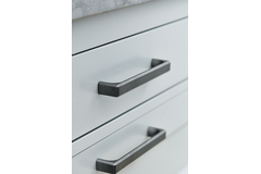 Poignée fold ea160 l170 zamac gris antique 