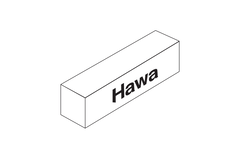 Hawa Junior 100 Z garniture de base pour 1 porte avec 1 bouchon