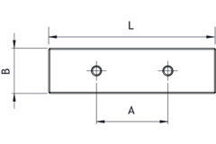Bouton track ea32 l50 chêne brun foncé 
