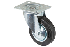 roulement pivotante d100 h128mm 70kg caout.noir 