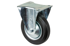 Roulette fixe d160 h195mm135 kg caoutch  