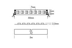Proled Flex strip Dynamic White 24V 5M