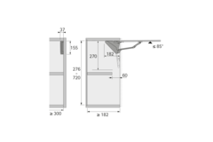 Ferrure de relevage Lift Advanced HK, 276 - 720
