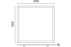 Infinity led Panel 230V vierkant 4000K